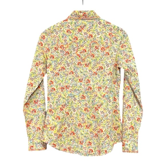 Roper Floral Long Sleeve Snap Front Fitted Top Size XS - Picture 5 of 12